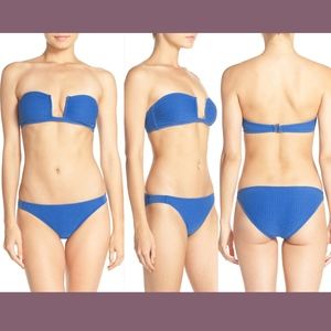 NWT PRISM Santa Margarita Bandeau Top + Shikoku Bikini Bottoms [ Size 42‎ IT ]